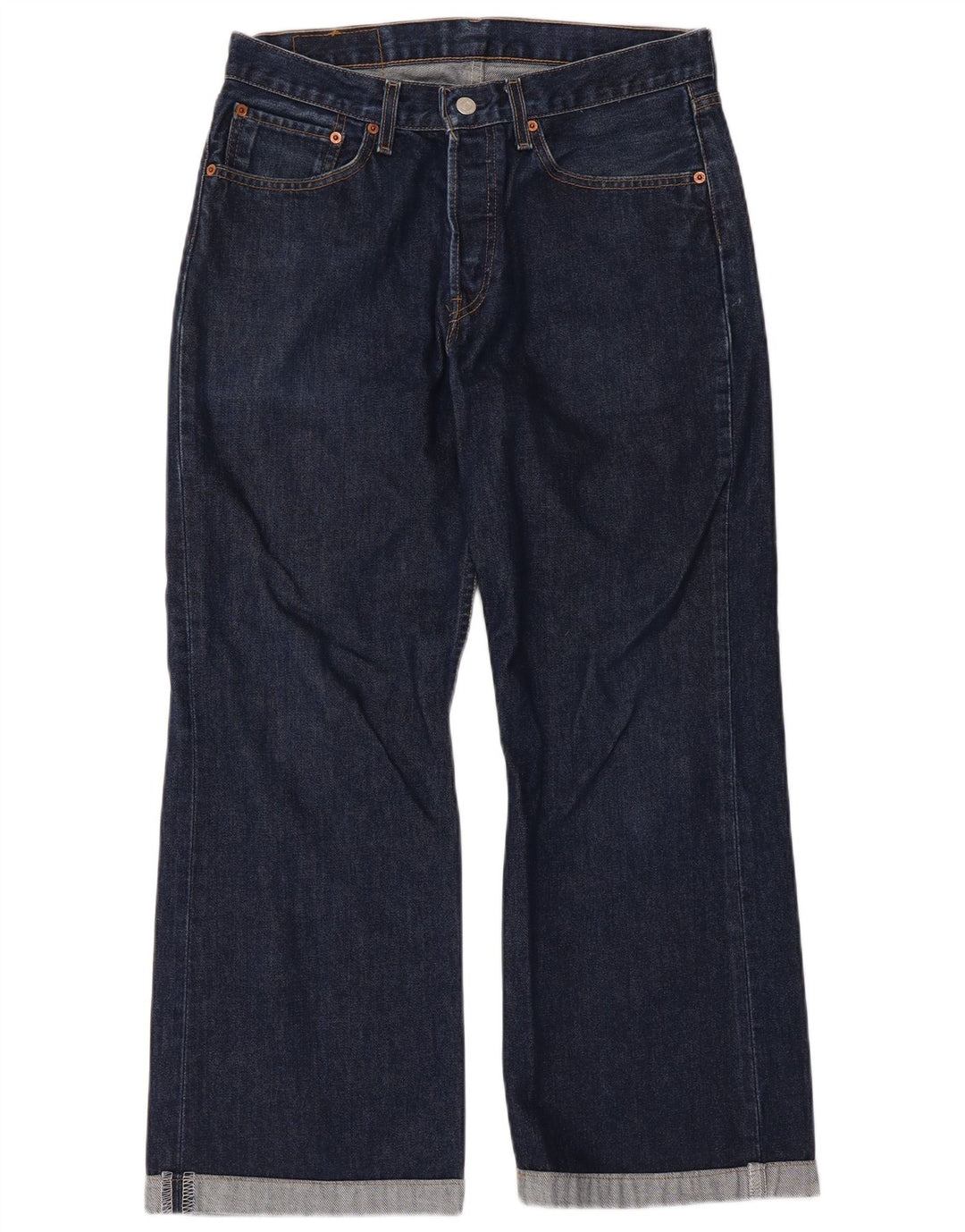 Męskie dżinsy Levi's 527 Bootcut W32 L27 Granatowa bawełna