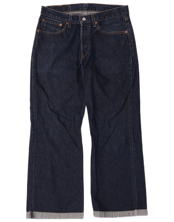 Męskie dżinsy Levi's 527 Bootcut W32 L27 Granatowa bawełna