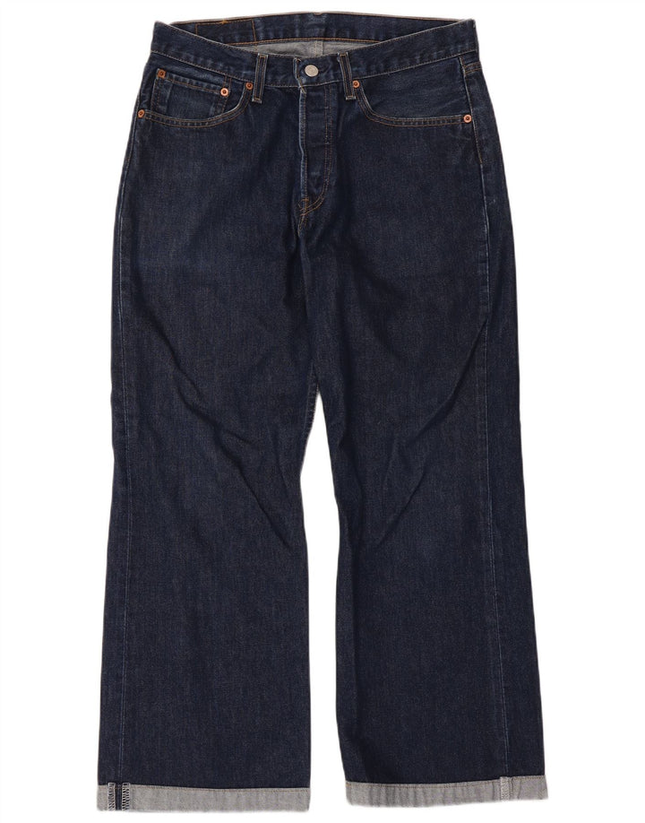 Męskie dżinsy Levi's 527 Bootcut W32 L27 Granatowa bawełna
