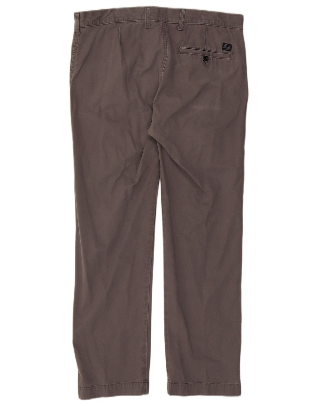 Marks & Spencer Męskie proste spodnie chino W34 L29 Szara bawełna
