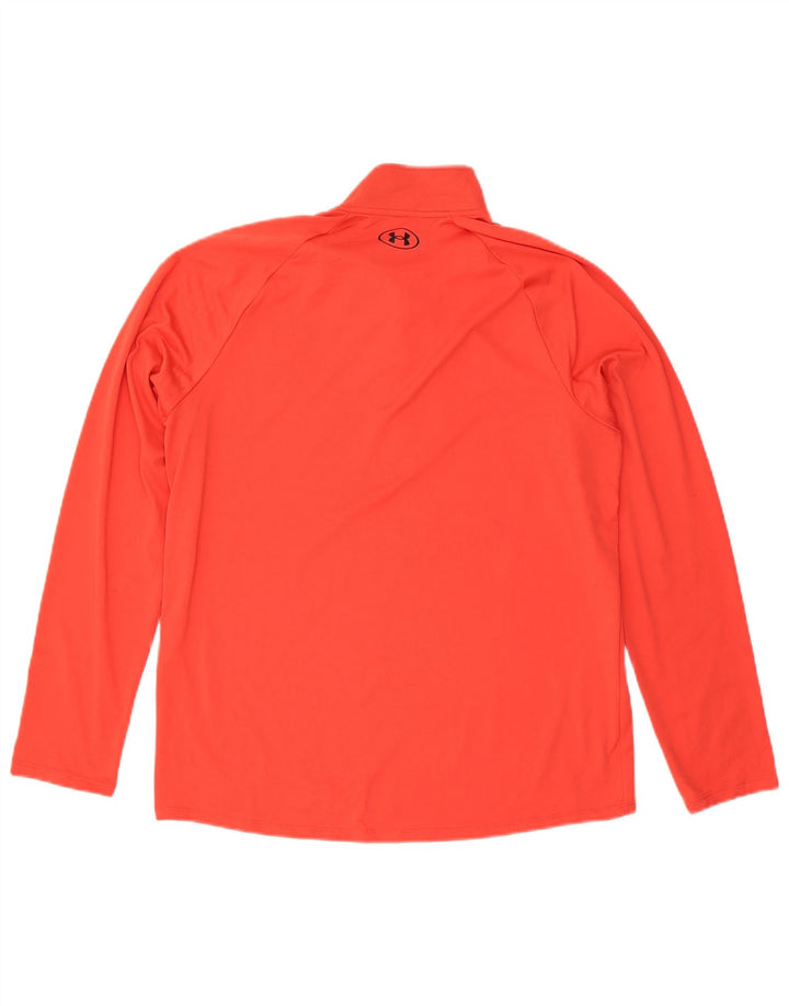 Męski dres z zamkiem błyskawicznym Under Armour, duży, czerwony