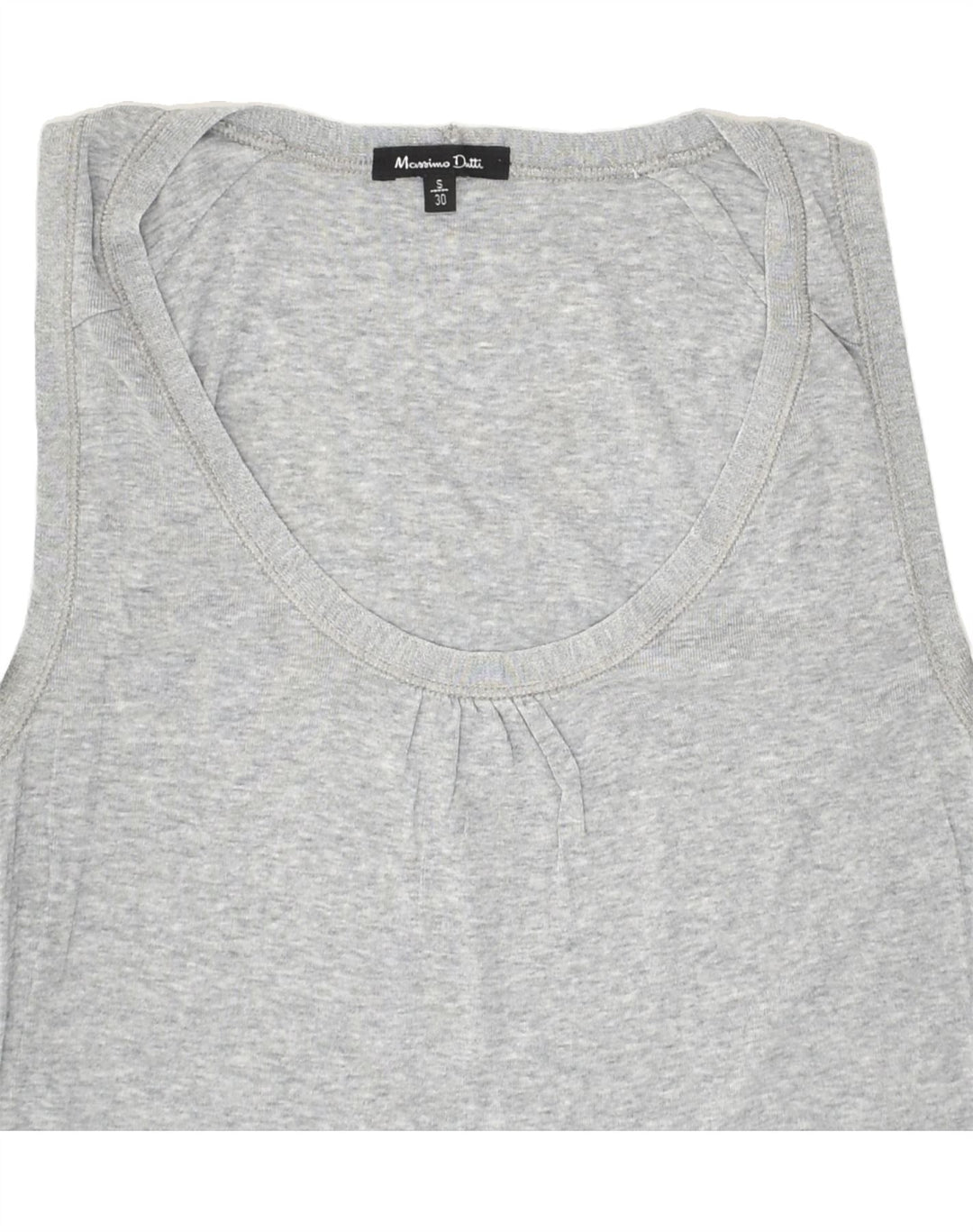 MASSIMO DUTTI Womens Vest Top UK 10 Small Grey Cotton | Vintage Massimo Dutti | Thrift | Second-Hand Massimo Dutti | Used Clothing | Messina Hembry 