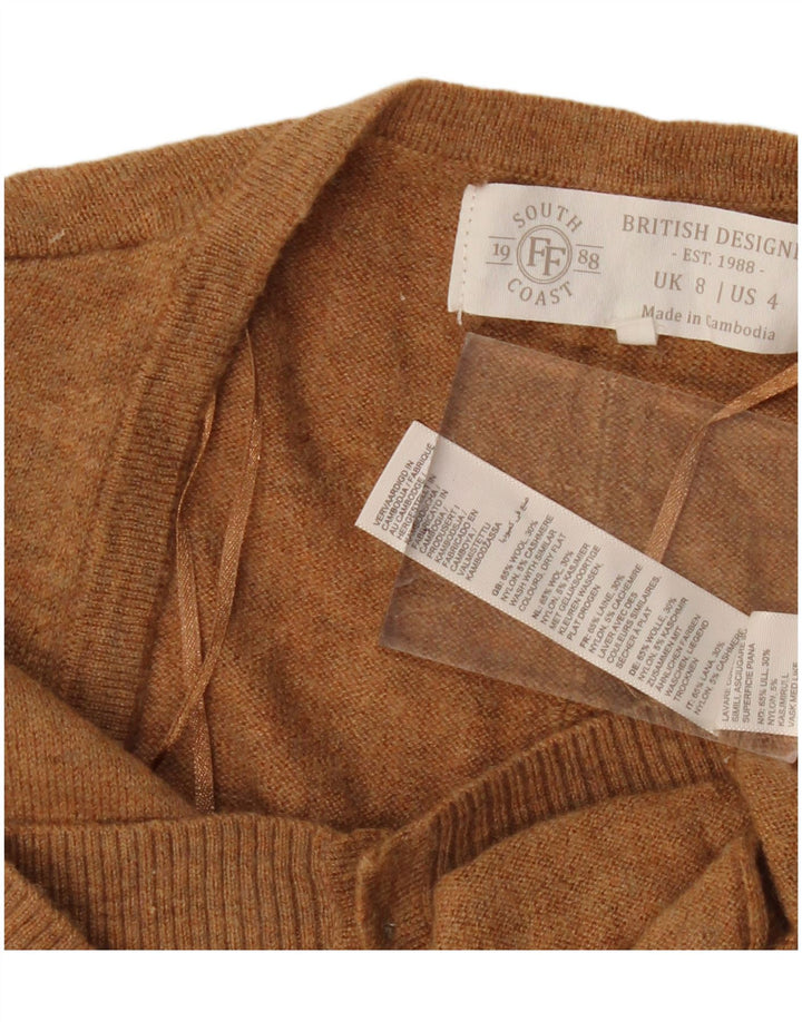 Sweter damski South Coast UK 8 Small Beżowa wełna