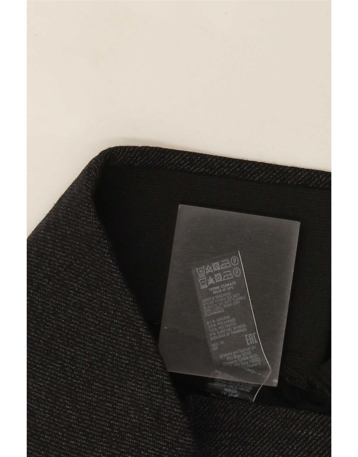 Legginsy damskie Marks & Spencer UK 8 Small, czarne, wiskozowe plamki