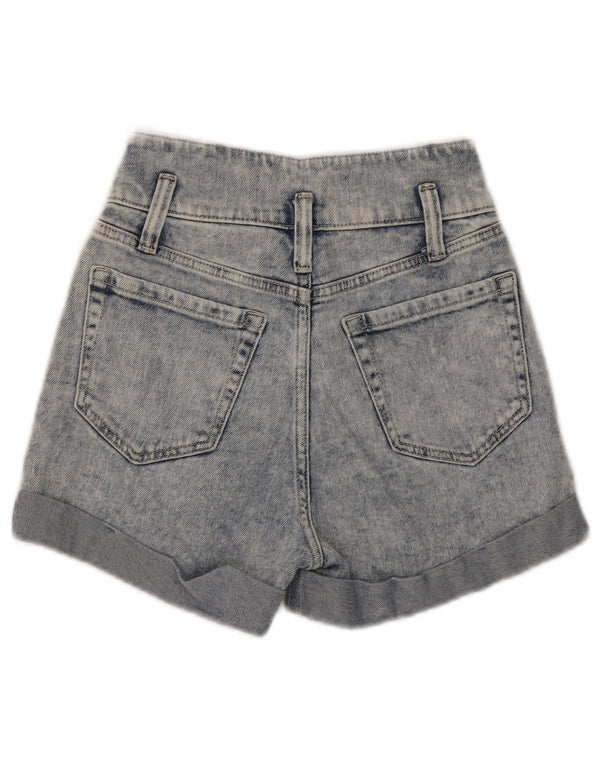 Damskie spodenki jeansowe z wysokim stanem Hollister US 00 2XS W23 Niebieskie