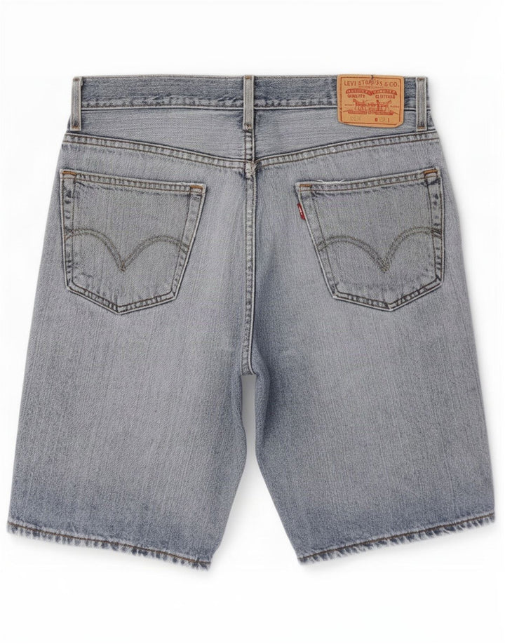 Męskie spodenki jeansowe Levi's 505 w trudnej sytuacji o regularnym kroju, średnie W32, niebieska bawełna