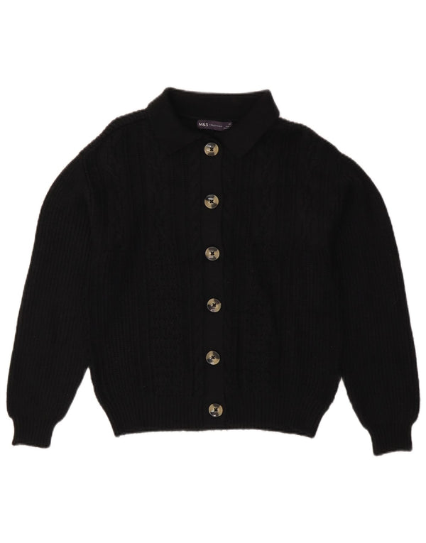 Marks & Spencer Damski sweter kardigan UK 6 XS Czarna wiskoza