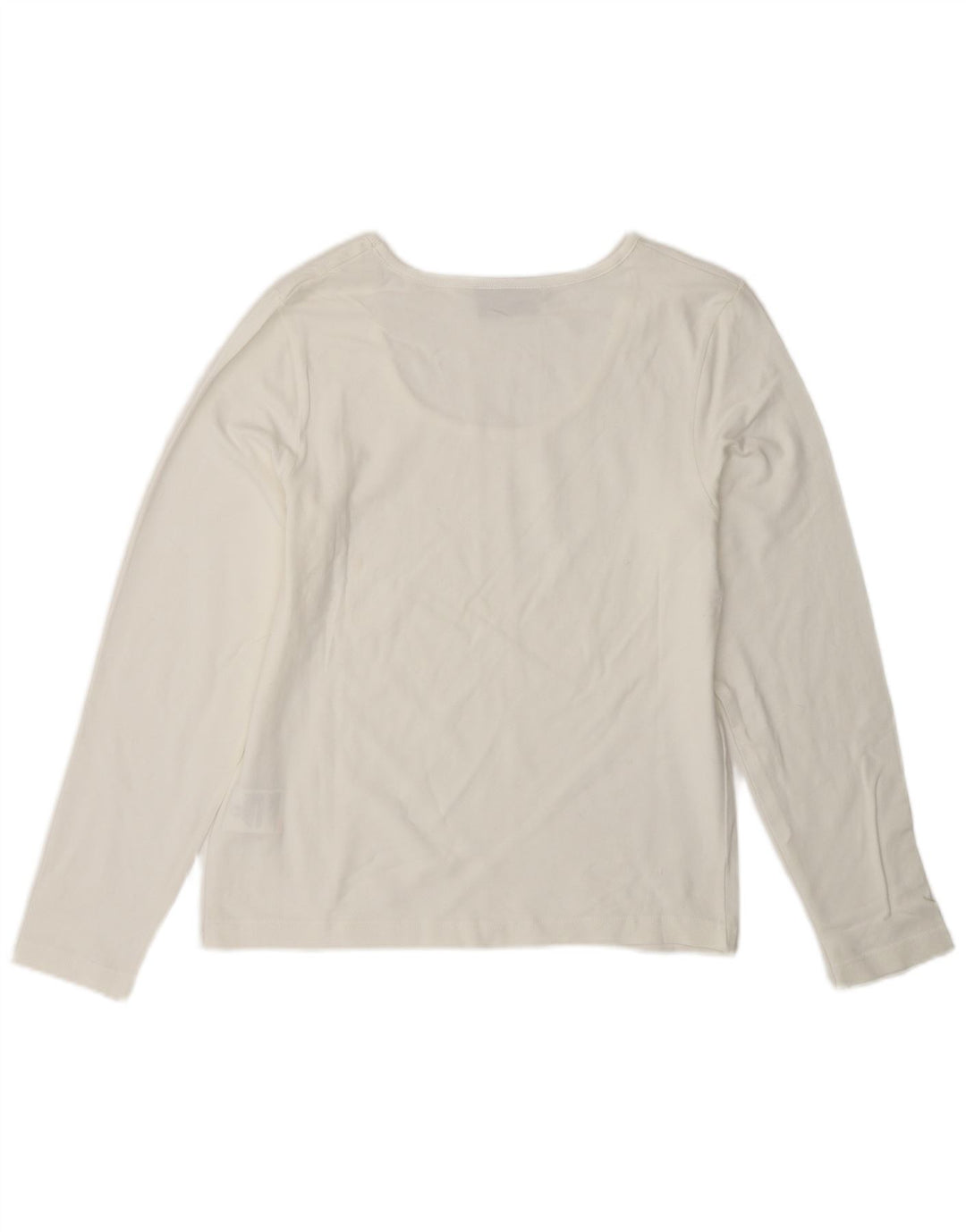 Top damski WRANGLER z długim rękawem, UK 18 XL, biała bawełna