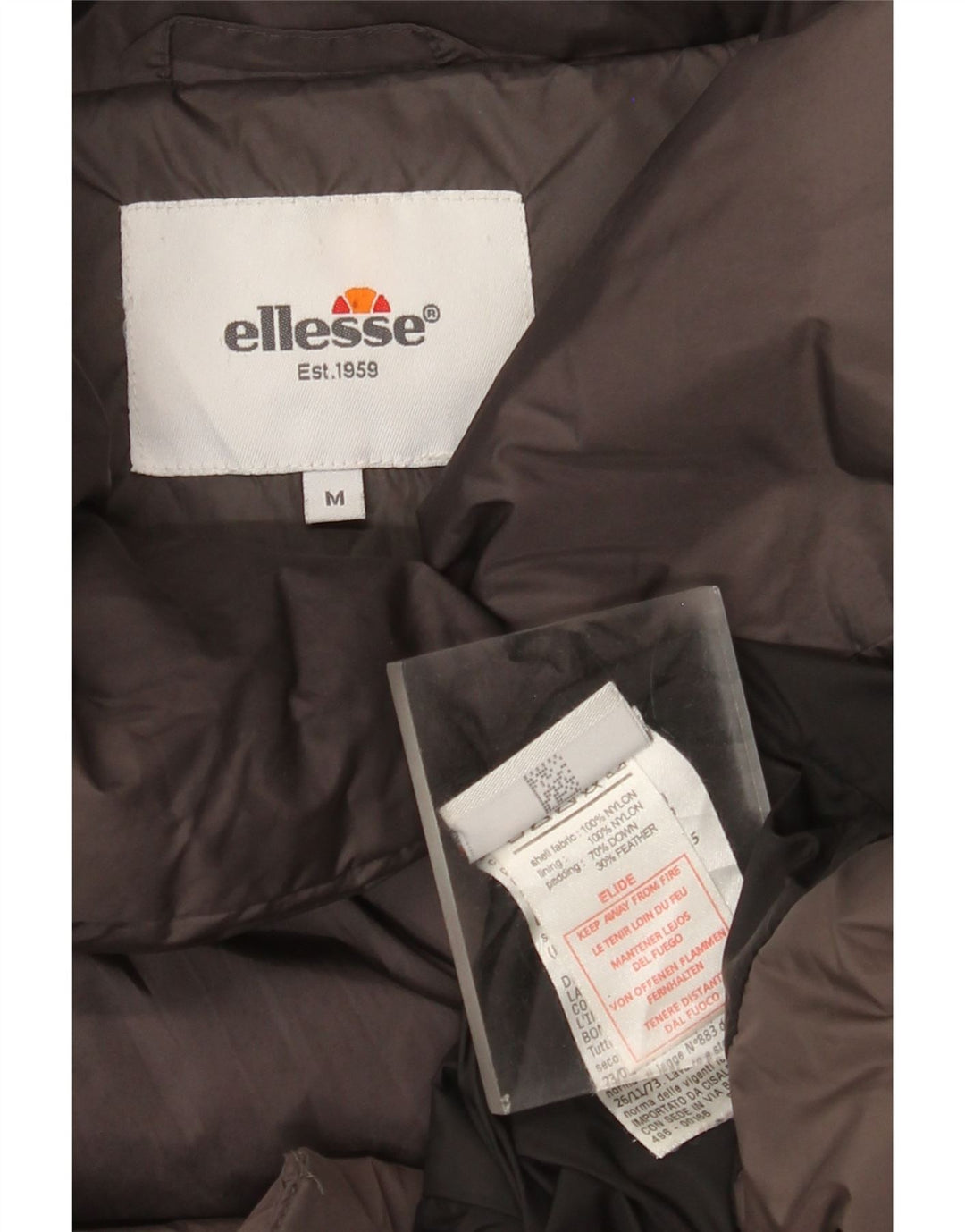 Damska ocieplana kurtka Ellesse UK 14 Średni szary nylon
