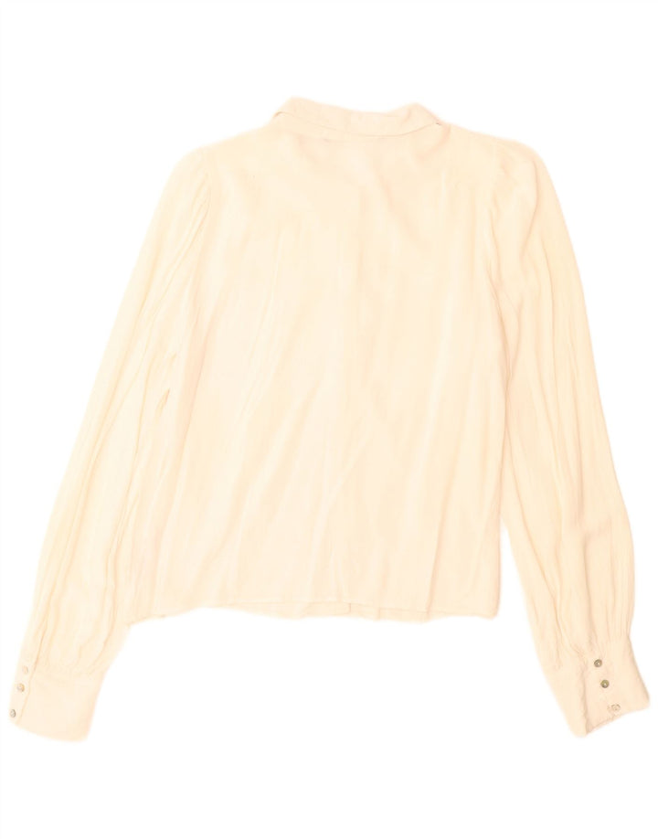 Koszula damska Zara UK 14 Średnia biała dziewicza wełna