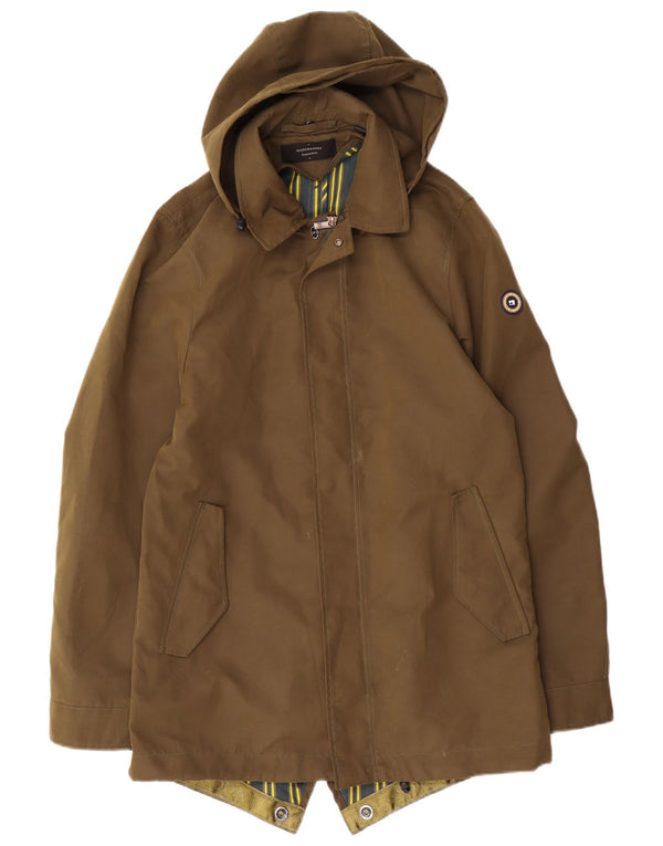 Męska kurtka parka z kapturem Scotch & Soda Amsterdam UK 38, średni khaki