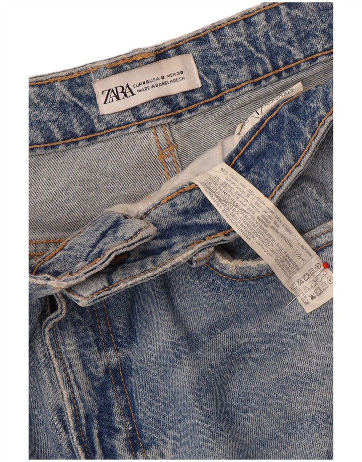 Damskie jeansy zwężane Zara EU 40 Medium W30 L28 Niebieskie bawełniane