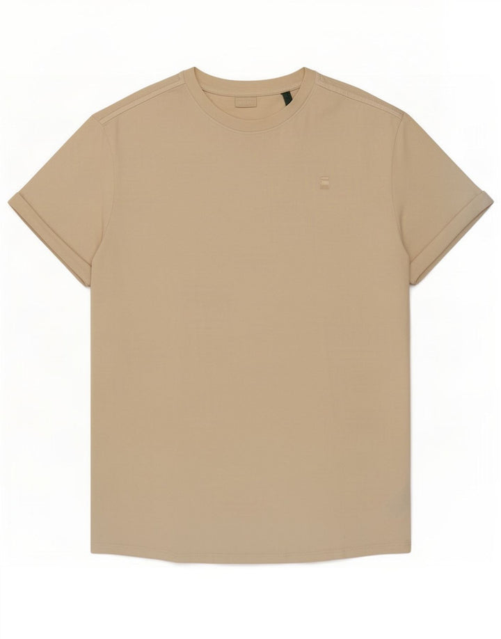 T-shirt męski G-Star, duży, beżowy, bawełniany