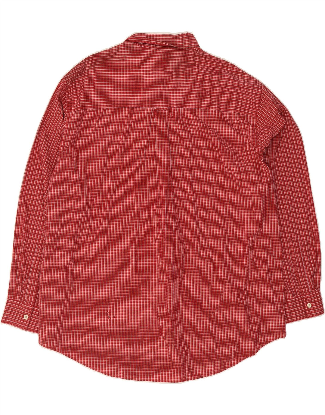 CHAPS Mens Easy Care Flannel Shirt 2XL Red Check Cotton Vintage Chaps and Second-Hand Chaps from Messina Hembry 