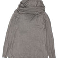 FOREVER 21 Womens Roll Neck Jumper Sweater UK 12 Medium Grey Vintage Forever 21 and Second-Hand Forever 21 from Messina Hembry 