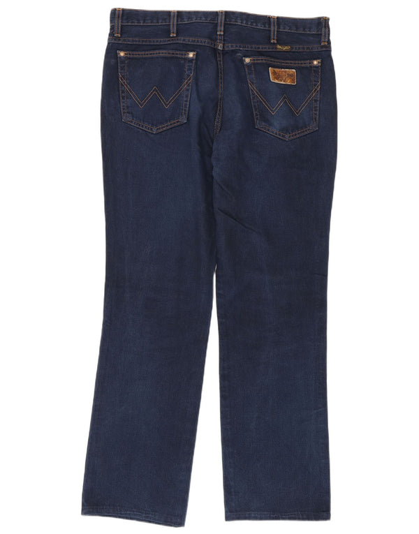 Męskie jeansy Wrangler Evolution Straight W36 L32 Granatowe, bawełniane