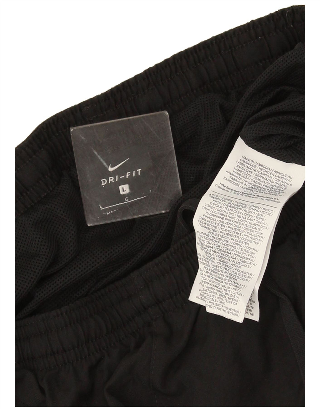 Męskie spodnie dresowe Nike Dri Fit, duże, czarne, poliestrowe