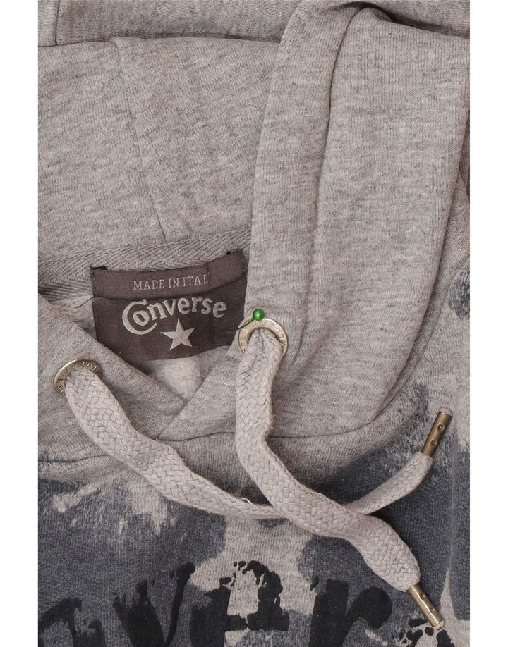 Męski sweter z kapturem Converse w kolorze średnioszarym