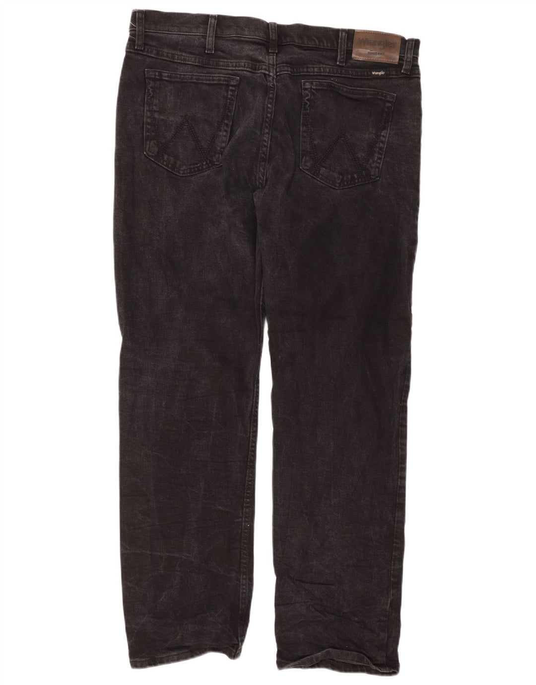 Męskie jeansy Wrangler o prostym kroju W38 L30, czarne, bawełniane