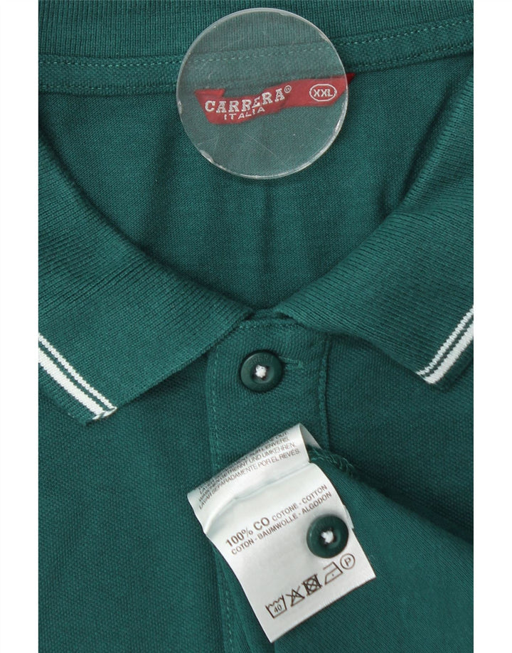 Męska koszulka polo Carrera 2XL, zielona bawełna