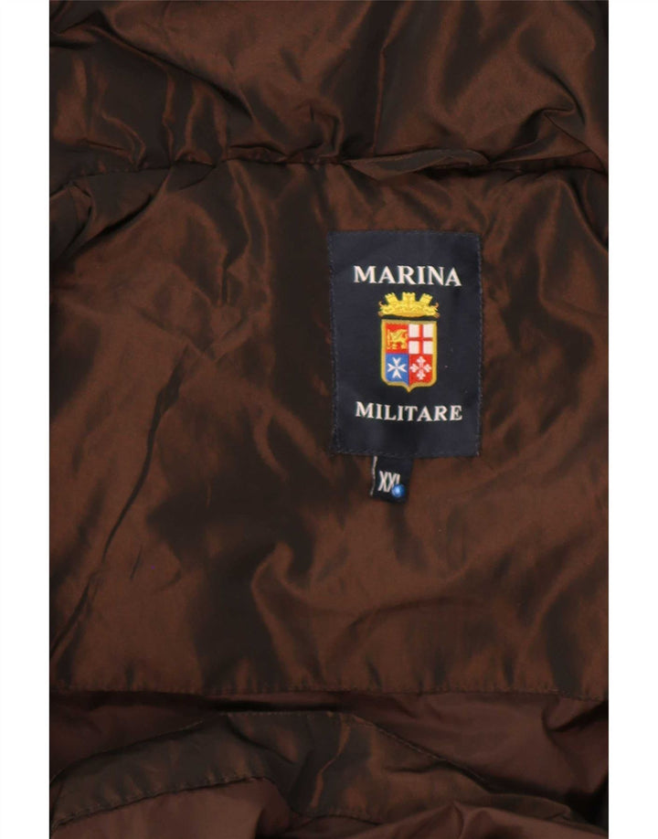 Damski płaszcz ocieplany Marina Militare UK 20 2XL Brązowy poliester