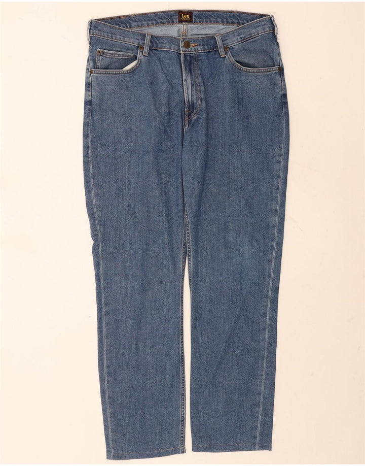 Męskie jeansy Lee Rider Straight W36 L30 Niebieskie, bawełniane