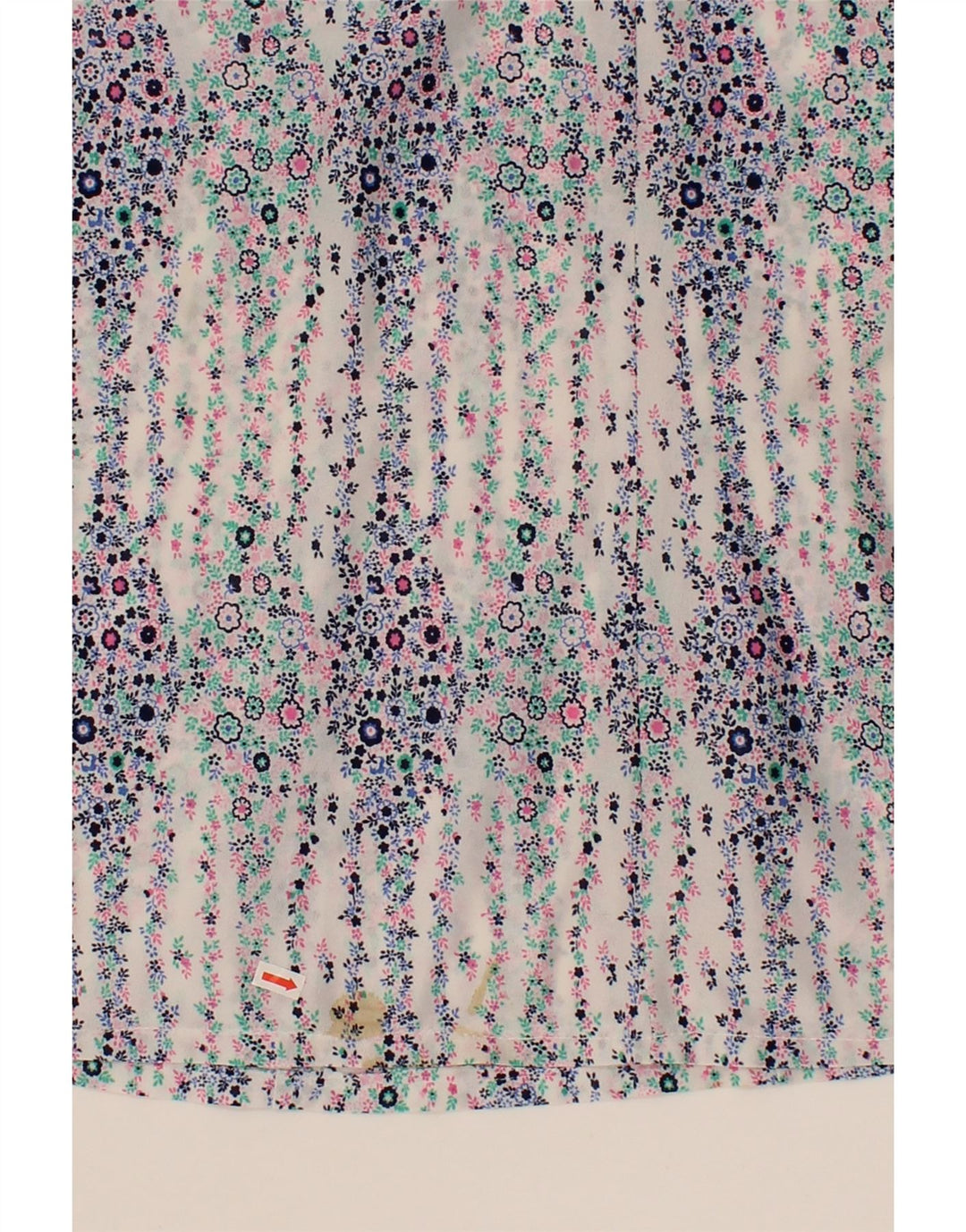 VINTAGE Womens Basic Dress UK 14 Medium Blue Floral Vintage Vintage and Second-Hand Vintage from Messina Hembry 