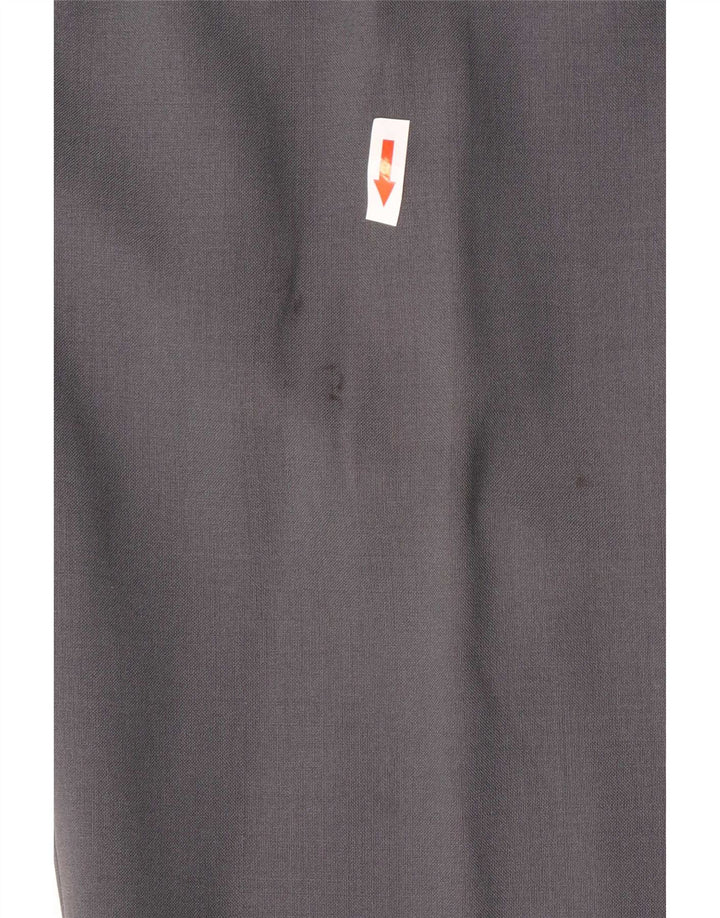 Męskie spodnie garniturowe Marks & Spencer W36 L29 Szare, nowa wełna