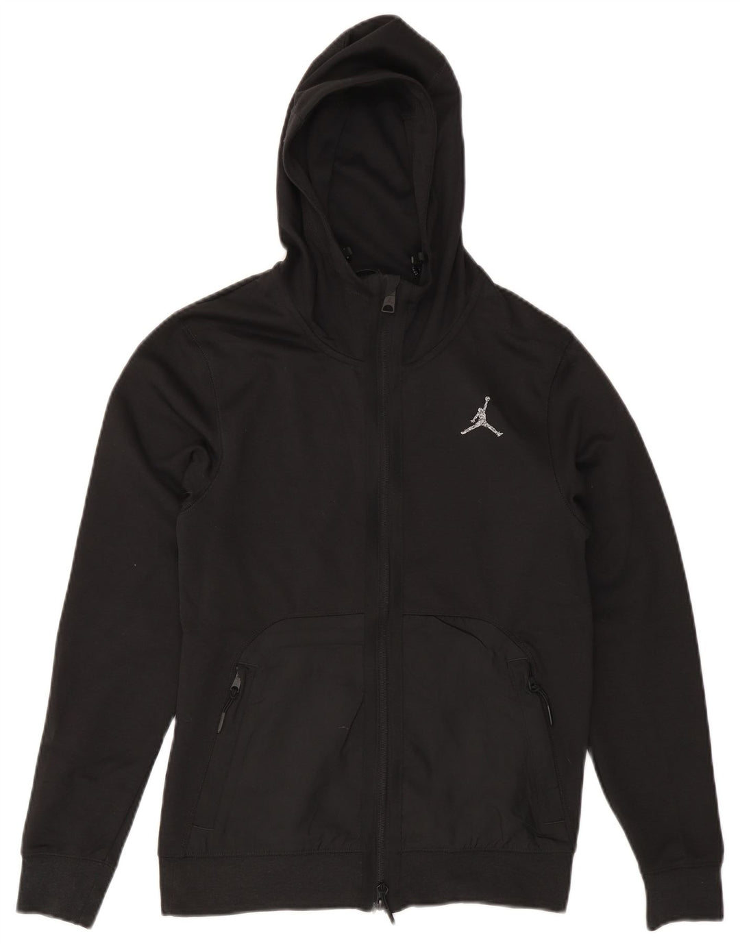 Męski sweter z kapturem i zamkiem błyskawicznym JORDAN Dri Fit XS, czarny poliester