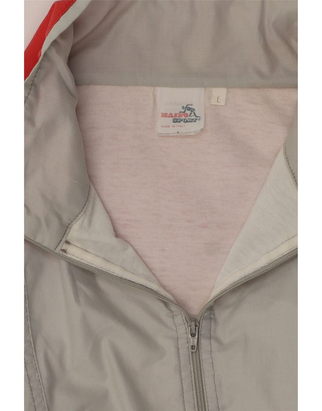Męska bluza dresowa w stylu vintage, duża, szara bawełna z blokami kolorów