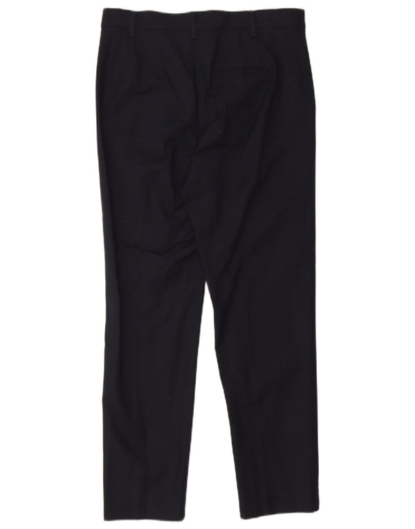 Spodnie damskie Marks & Spencer Slim Casual UK 12 Medium W30 L26 Granatowe