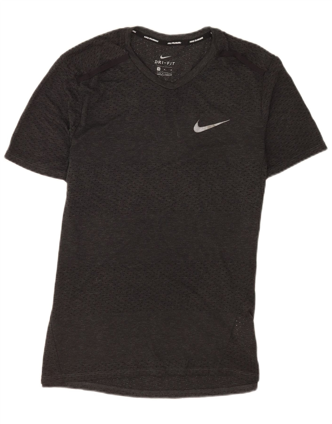 Męski T-shirt Nike Dri Fit Top, średni szary poliester