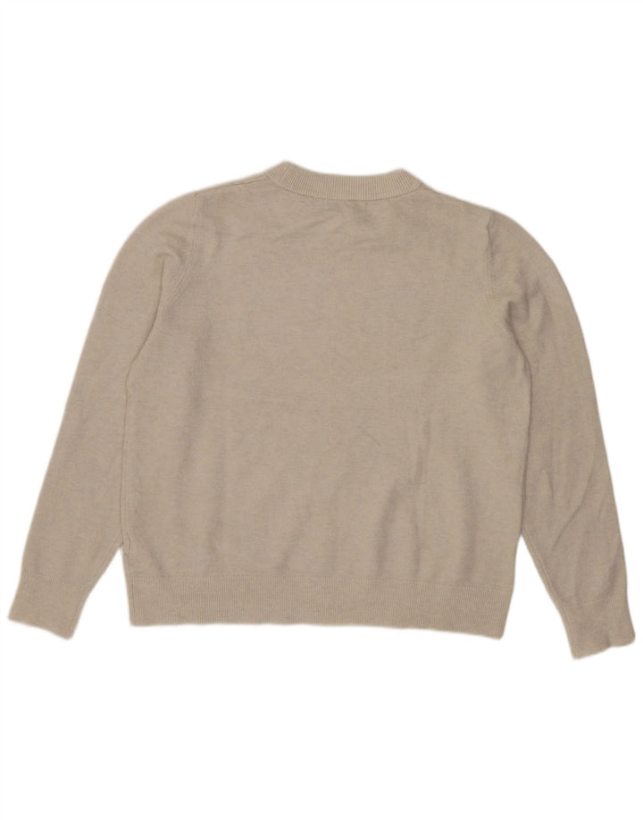 Sweter damski Marks & Spencer z okrągłym dekoltem, UK 14, średni beż