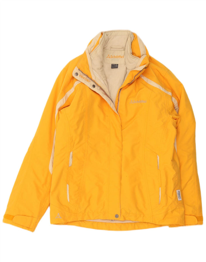 Damska kurtka wiatrówka Schoffel UK 8 Small, żółty poliester