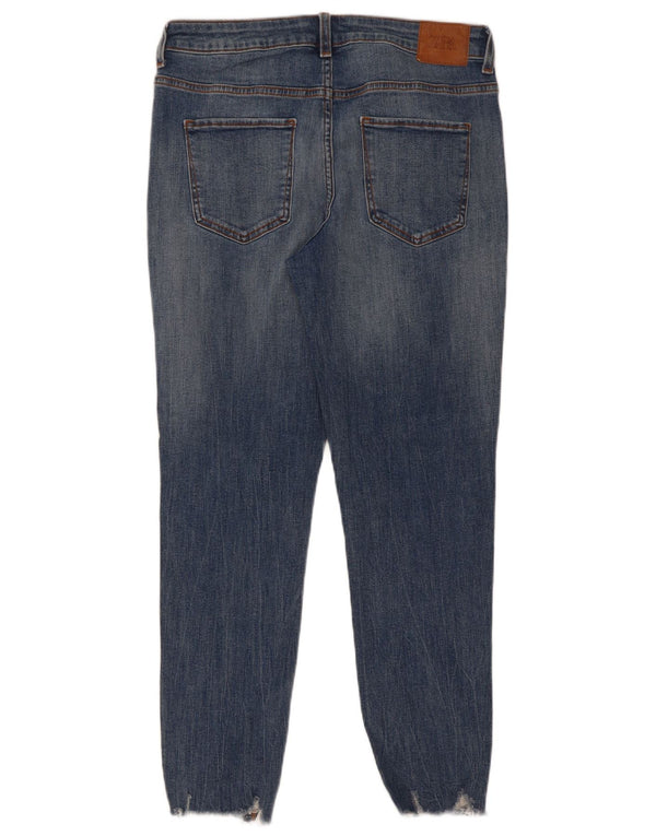 Damskie jeansy rurkowe Zara w trudnej sytuacji EU 40 Medium W30 L27 Niebieska bawełna