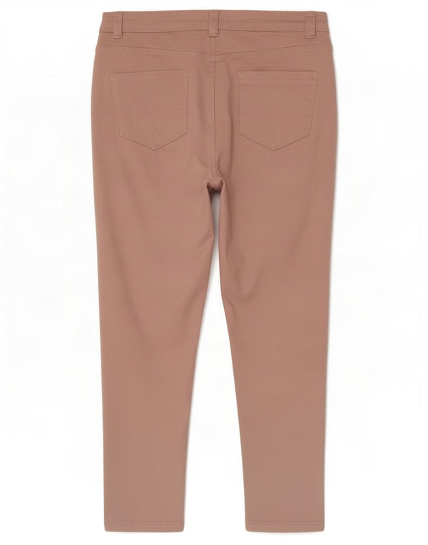 Damskie jeansy M&Co Petite Crop Skinny UK 14 Large W32 L26 Różowa bawełna