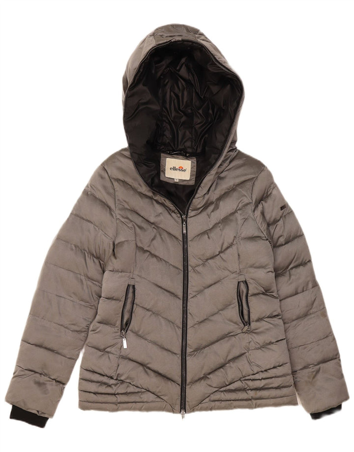 Damska kurtka z kapturem Ellesse UK 14 Medium Silver