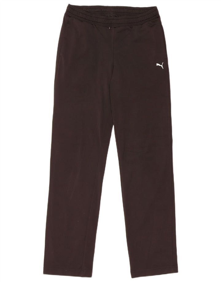 Damskie spodnie dresowe PUMA UK 10, małe, czarne, poliestrowe