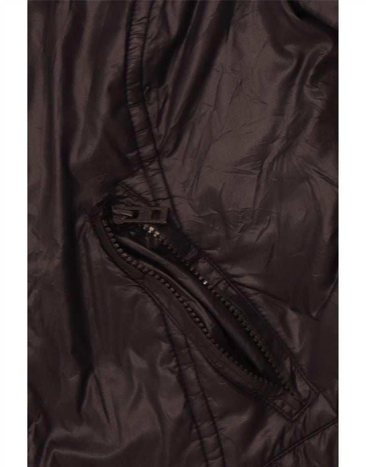 Damska kurtka wiatrówka SUPERDRY Crop UK 12, średni czarny nylon