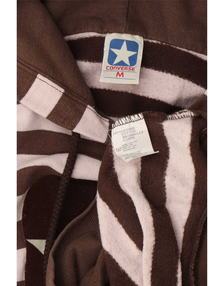 Damska bluza Converse z grafiką, UK 12, bawełna w średnie brązowe paski