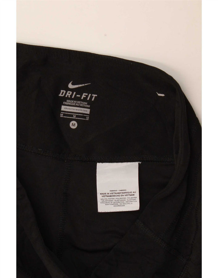 Damskie legginsy Nike Capri Medium W30 L19 Czarne, poliestrowe sportowe