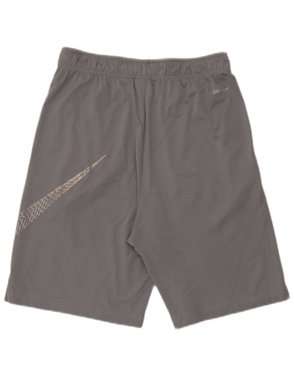 Męskie spodenki sportowe Nike Dri Fit Graphic, średnioszary poliester