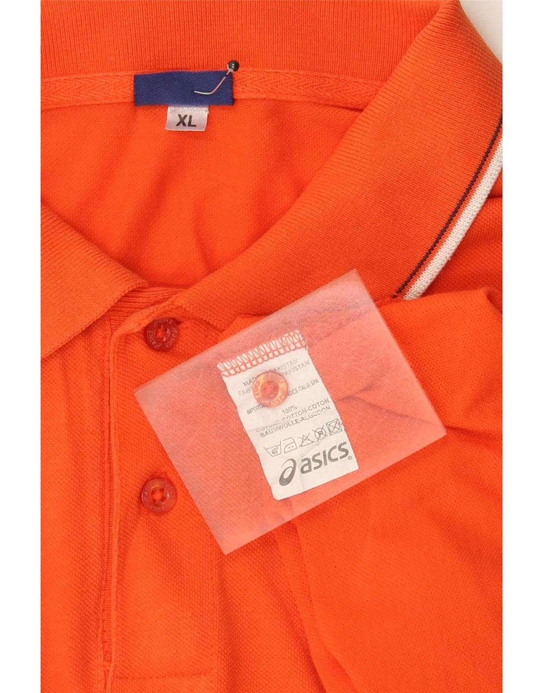 Męska koszulka polo Asics XL, pomarańczowa, bawełniana