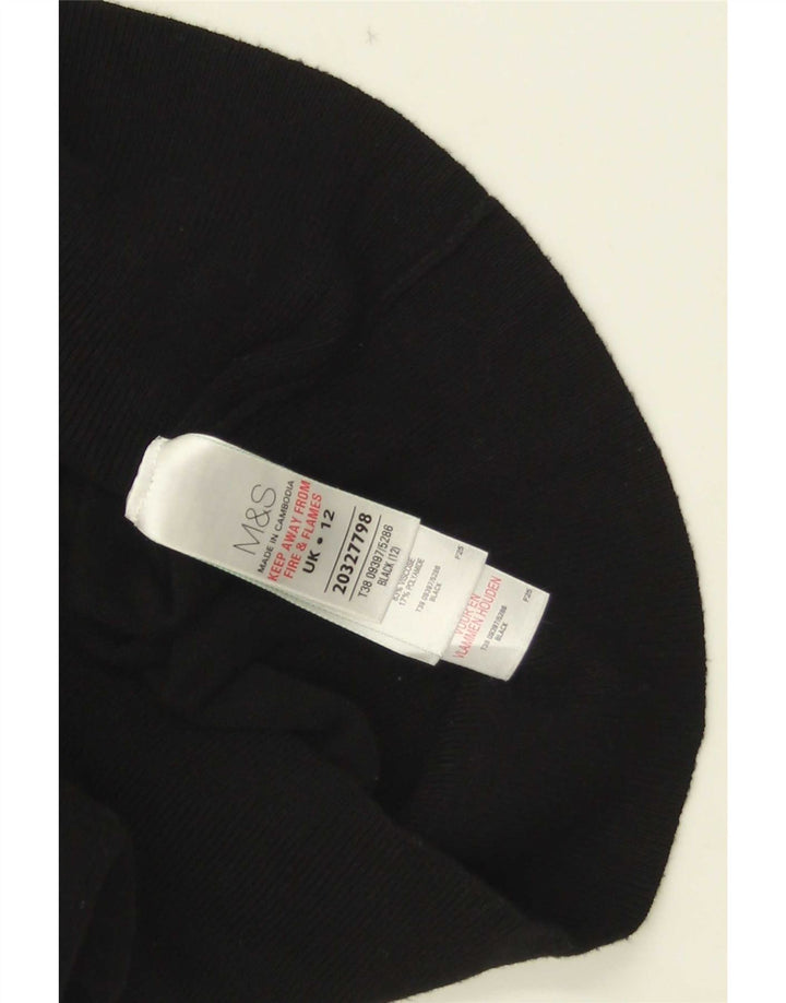 Sweter damski Marks & Spencer UK 12, średni czarny, wiskoza