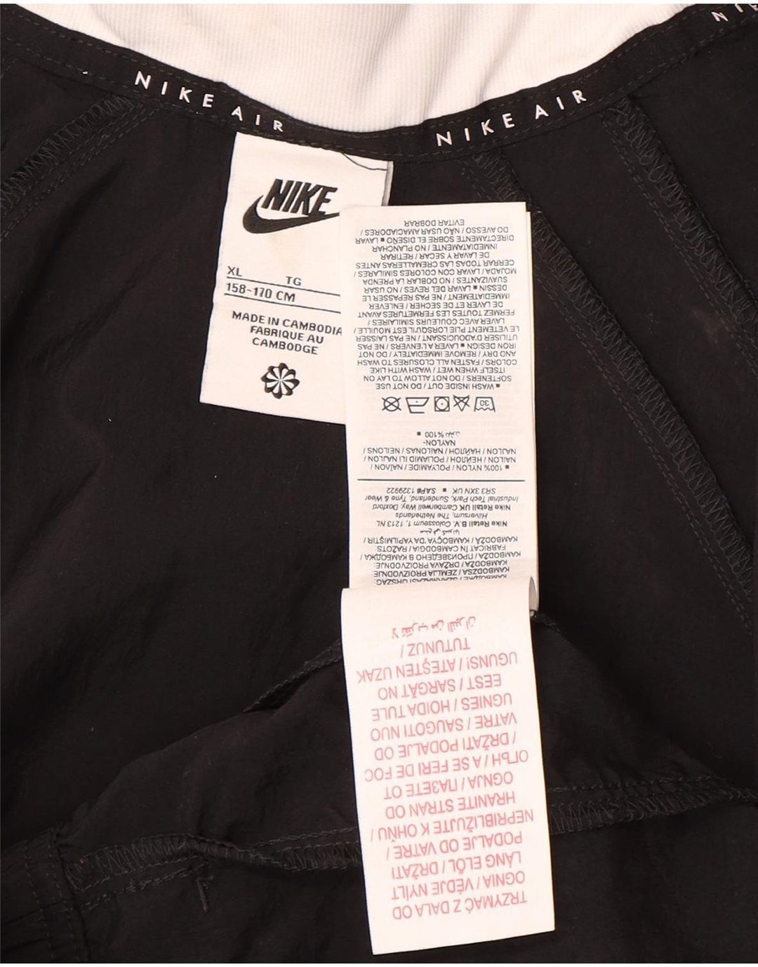 Chłopięca kurtka dresowa Nike Graphic 13-14 lat XL, czarna, nylonowa