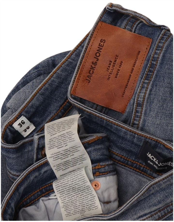 Męskie dżinsy Jack & Jones Tim Straight W36 L30 Niebieskie bawełniane