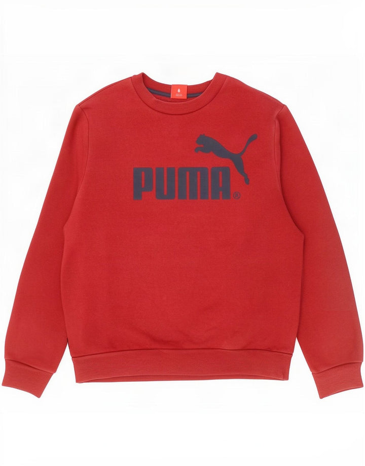 Męska bluza z grafiką Puma, duża, czerwona