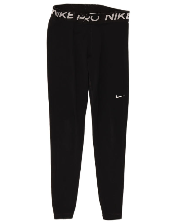 Damskie legginsy Nike Graphic UK 12, średni czarny poliester