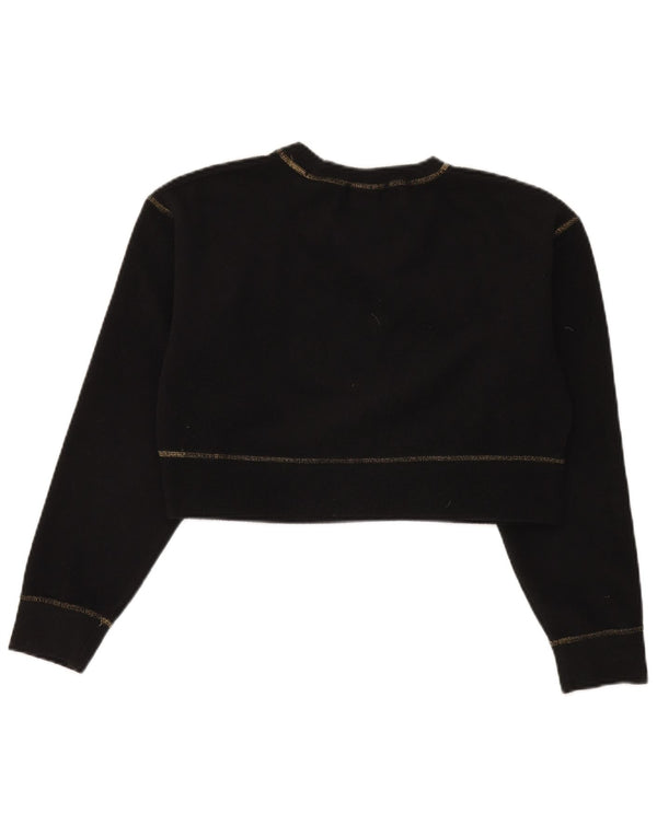 Damski sweter Nike Crop Fleece UK 10, mały, czarny poliester