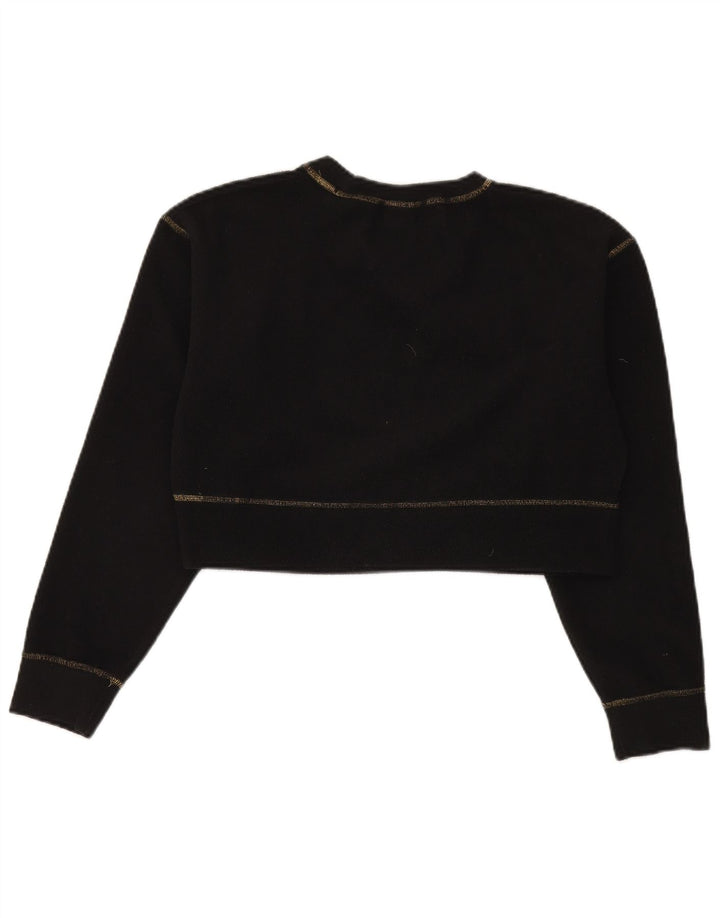 Damski sweter Nike Crop Fleece UK 10, mały, czarny poliester